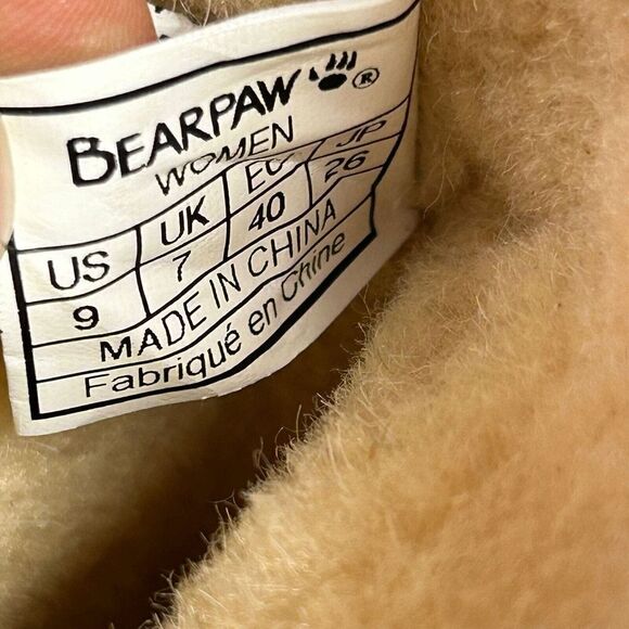 Bearpaw Women’s Krista Hickory Suede Lace Up Boots US 9 Brown Wedge Lined Boots - Picture 15 of 15